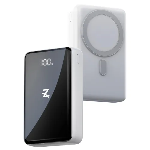 Image of Z Plus MagZap 2.0 20000mAh Mag-Safe Power Bank - 15W Magnetic Wireless Charging, 22.5W USB-C PD Fast Charge Battery Pack