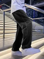 Zaba Denim  Men Loose Fit Mid Rise Dark Grey Jeans