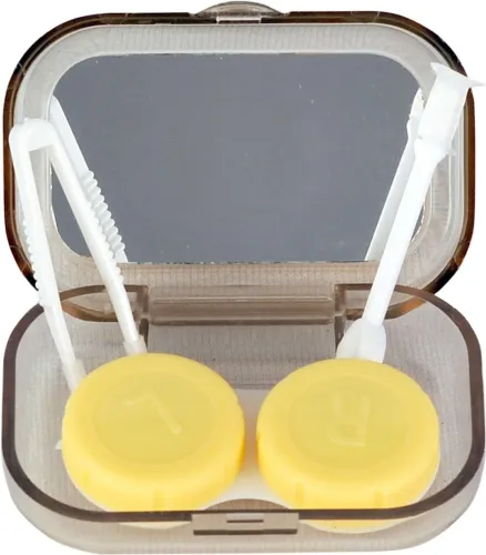 Image of zabb Eye Lens Storage Case with Inbuilt Mirror
