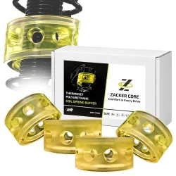 Zacker Core Coil Spring Buffer for Maruti Suzuki Baleno (2015 & After) (Front & Rear, 4 Pcs) - Thermoset PU Suspension Buffer for Enhanced Ride Comfort, Ground Clearance & Stability