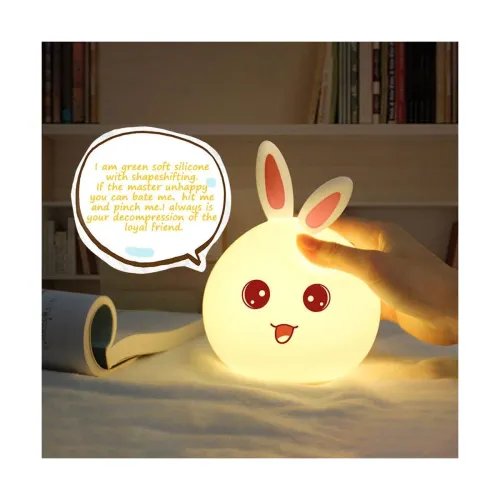 Image of zahab silicone Night Light Lamp, White