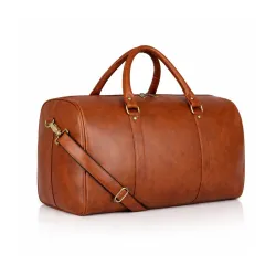 ZAINTO Unisex Faux Leather Duffle Bags