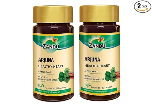 Image of Zandu Arjuna Capsules Pack of 60 Veg capsules x 2