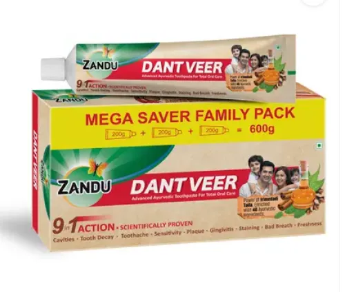 Image of Zandu Dantveer Toothpaste  (600 g)