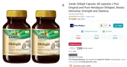 Zandu Shilajit Capsule, 60 capsules x Po2