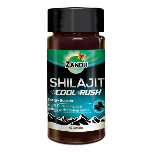 Image of Zandu Shilajit Cool Rush Caps 60N 