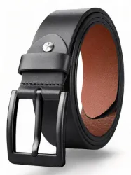 zaphod Men Formal, Casual, Party Black Genuine Leather Belt