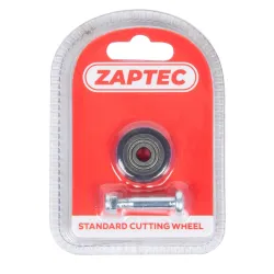 Zaptec 22mm Tungsten Carbide Tile Scoring Wheel with Bearing - 22 x 6 x 6 mm Replacement Blade for Manual Tile Cutters - 30,000m Cutting Life - Includes Storage Case, Bolt, and Nut