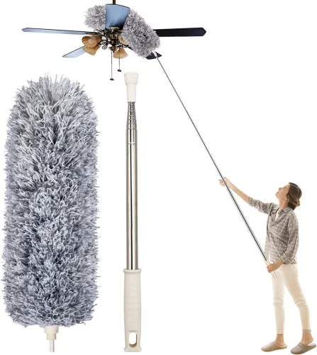 Image of ZARQITO Cleaning High Ceiling Fan Microfibe Wet and Dry Duster