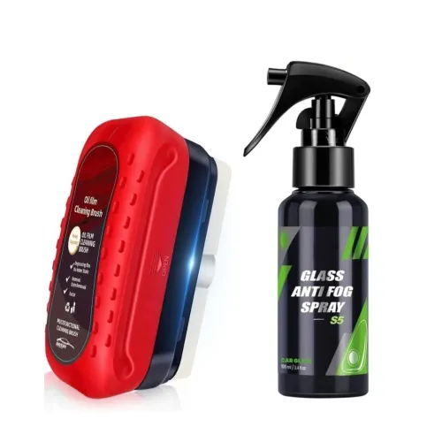 Image of Zaruki 3-in-1 Car Glass Cleaner & Anti-Fog Spray