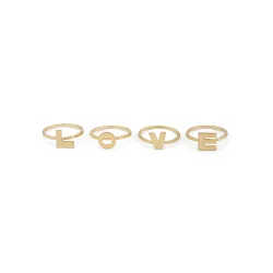 ZAVERI PEARLS Set of 4 Gold Tone