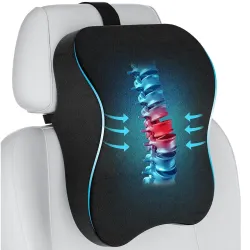 Zaxty Ergonomic Memory Foam Car Neck Pillow Pack-1