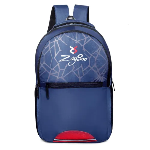 Image of ZaySoo Casual Laptop Backpack / Office Bag / School Bag / College Bag / Business Bag / Travel Backpack - Navyblue