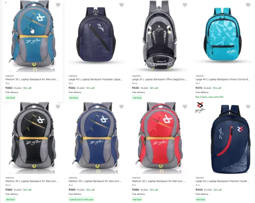 Image of ZaySoo Laptop Backpack Minimum 70% Discount