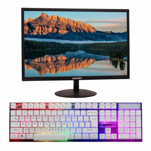 Image of Zebion 20 Inch monitor-with-gaming-keyboard