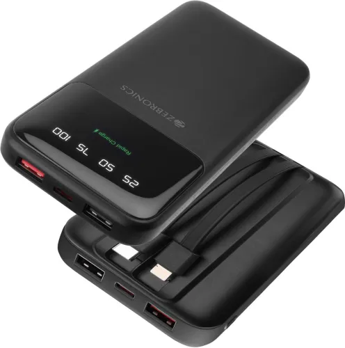 Image of ZEBRONICS 10000mAh 20W Slim Power Bank
