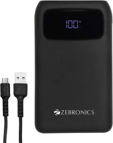 Image of ZEBRONICS 10000mAh 22.5W Wireless Power Bank