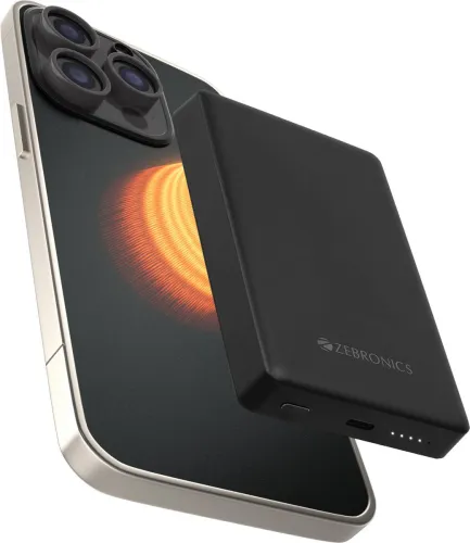 Image of ZEBRONICS 10000 mAh 22.5 W Wireless Power Bank 