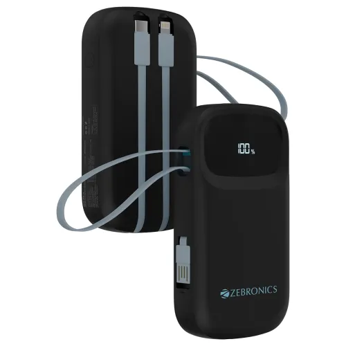Image of Zebronics 10000mAh Fast Charging Power Bank (22.5W)