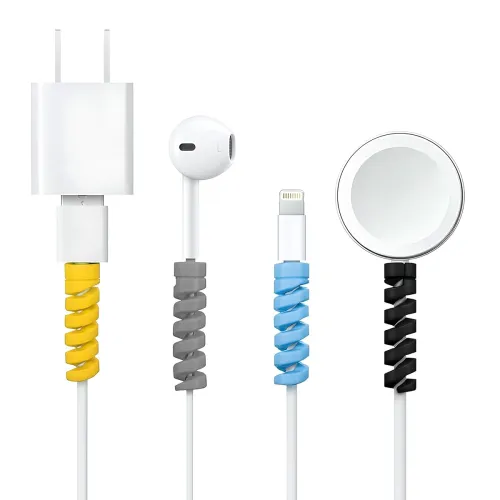 Image of ZEBRONICS CP100, 12 Pcs, Flexible Spiral Cable Protecto