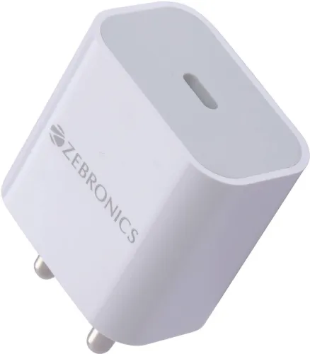 Image of ZEBRONICS 20 W PD 3 A Wall Charger for Mobile