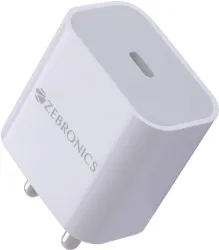ZEBRONICS 20 W PD 3 A Wall Charger for Mobile