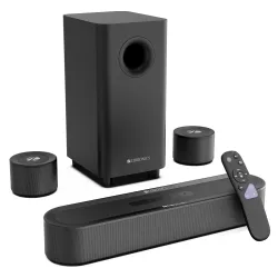 Zebronics 2026 Launch 380W Soundbar with Dolby Audio, 5.1 Channel Surround, 13.33cm Subwoofer, Dual Rear Satellites, Bluetooth v5.4, HDMI ARC, Optical in, AUX, USB (Juke Bar 9300C)