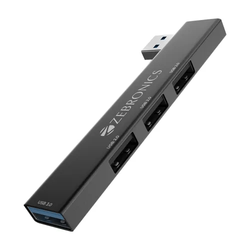 Image of ZEBRONICS 210HB, 4 in 1 USB Hub Metal Body, for Mac Laptops