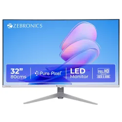 Zebronics 32Inch FHD Curved Gaming Monitor, 250 nits, 100Hz, 1080p, 16.7M Colors, USB, HDMI/VGA Dual Input, Built-in Spe