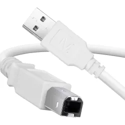 Zebronics USB Type-A to Type-B Printer Cable, 3 Meters, 480Mbps High-Speed Transfer, Nickel-Plated Connectors, Full Copp