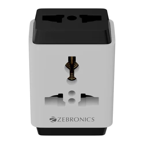 Image of Zebronics 3 Pin Multiplug Travel Adapter With Universal Socket