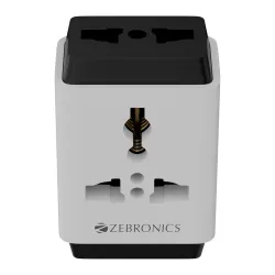 Zebronics 3 Pin Multiplug Travel Adapter With Universal Socket