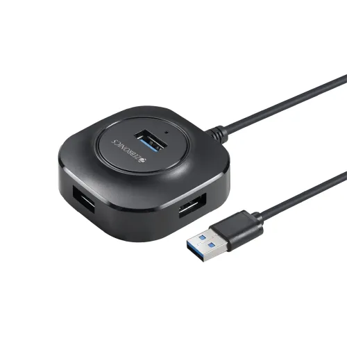 Image of ZEBRONICS 400HB USB HUB, 4 Ports, USB 3.0, Transfer Speeds Upto 5 Gbps