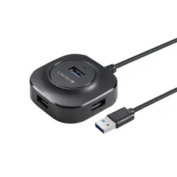 ZEBRONICS 400HB USB HUB, 4 Ports, USB 3.0, Transfer Speeds Upto 5 Gbps