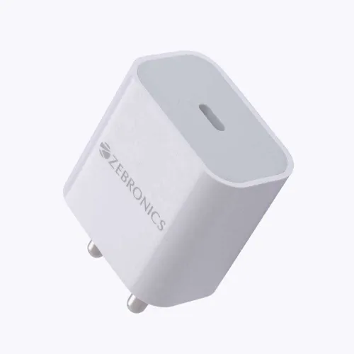 Image of ZEBRONICS 5W 20A Wall Charger with Cable