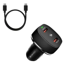 Zebronics 60W Dual Type-C Car Charger