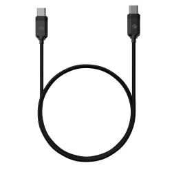 Zebronics Type C - Type C Braided Cable, 60 Watts, Upto 480Mbps Data Sync, Fast Charging, 1 M, Compatible with iPhone 15