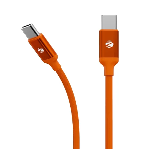 Image of Zebronics Type C - Type C Cable, 60 Watts, Upto 480Mbps Data Sync, Fast Charging, 1 M, Compatible with iPhone 15 & 16 Se
