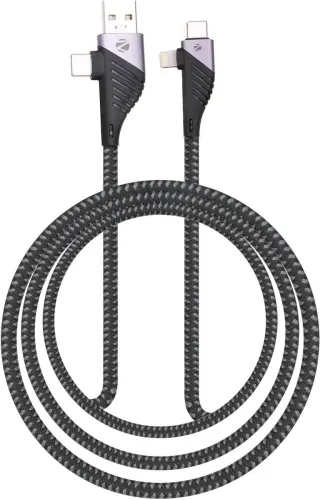 Image of ZEBRONICS 65W Type-C to Type-C Cable (1m, Black)