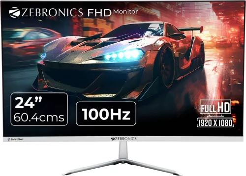 Image of ZEBRONICS A24FHD 60.96 cm Monitor 100Hz Refresh Rat
