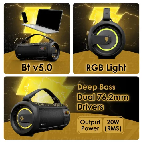 Image of Zebronics Adam Edition 20W Bluetooth Speaker