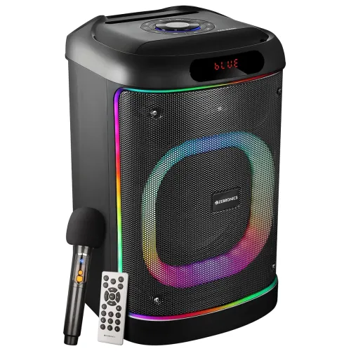 Image of ZEBRONICS BASH Portable Bluetooth Speaker, 60W RMS, 20.32cm Full Range,