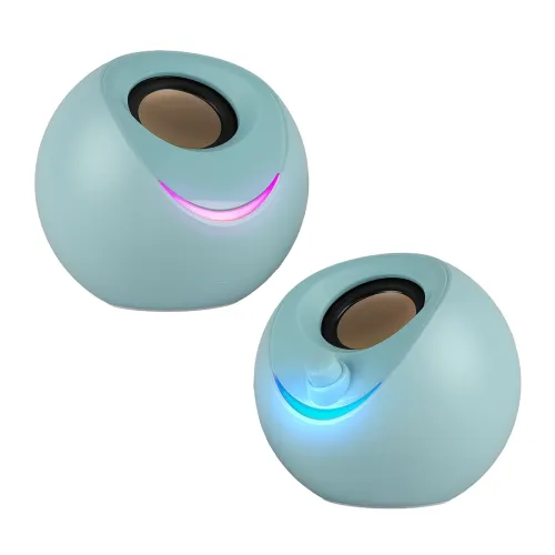 Image of ZEBRONICS Blues 2.0 Computer Speakers, 8 Watts, 45° Elevated Drivers, Dual Passive Radiators, USB Powered, AUX, Volume C
