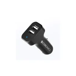 ZEBRONICS CC242A3 Car Charger with 10.5 Watts Dual USB Ports Type-C Cable
