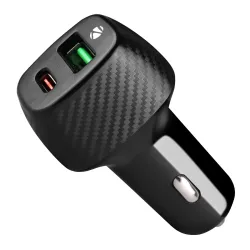 ZEBRONICS CC48 Car Charger with 48 Watts Rapid Charge, Dual Output Ports (USB + Type C PD), Compact Design, Built in Pro