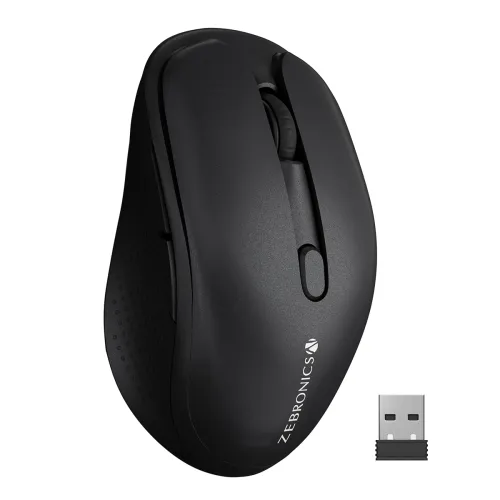 Image of ZEBRONICS Charm Dual Mode Wireless Mouse (BT + 2.4GHz, 1600 DPI) 