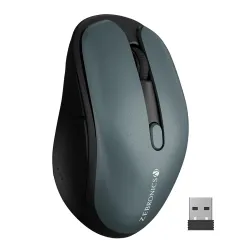ZEBRONICS Charm Rechargeable Wireless Mouse, Dual Mode (2.4GHz + BT), Dual Bluetooth, Upto 1600 DPI, Silent Operation, 6