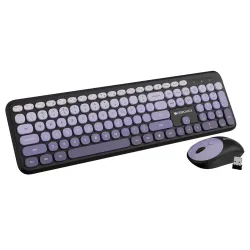 Zebronics Wireless Keyboard & Mouse Combo, 106 UV-Coated Keys, ₹ Key, 13 Multimedia Keys, Retractable Stand, 4 Button Mo