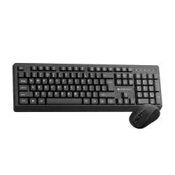 Zebronics Wireless Keyboard & Mouse Combo, 104 UV-Coated Keys, ₹ Key, 12 Multimedia Keys, Retractable Stand, 4 Button Mouse, 1600 DPI, High Precision, USB Nano Receiver (Companion 116, Black...