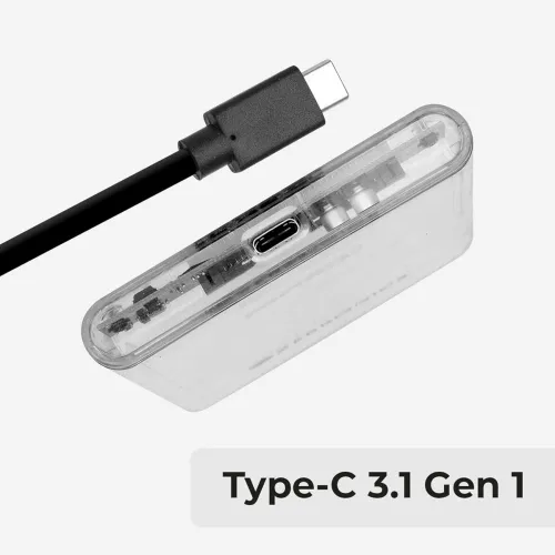 Image of ZEBRONICS CSH01 SSD Enclosure with Transparent case